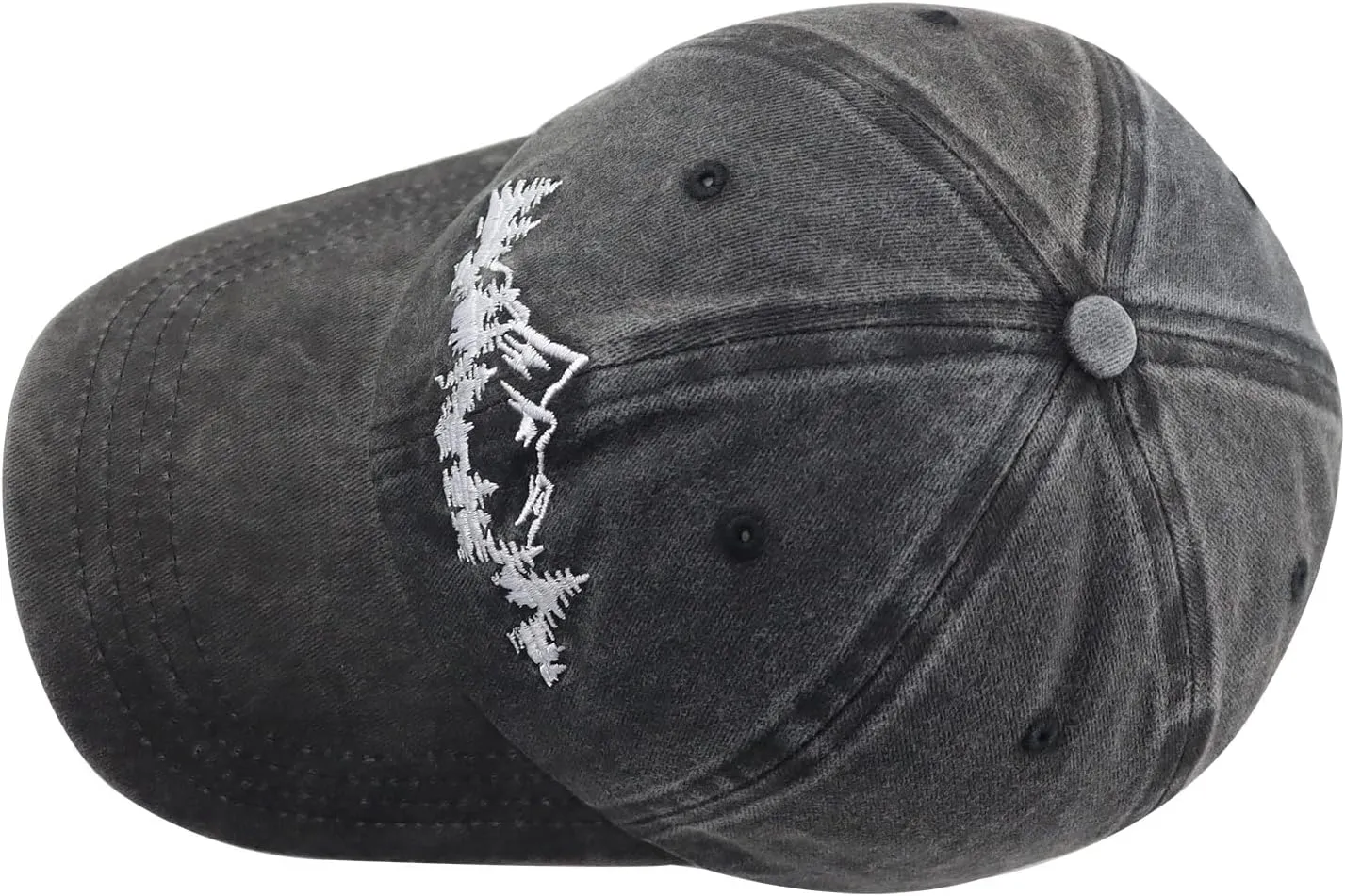 Mountain Trees Hat for Men Women, Funny Adjustable Cotton Embroidered Camping Hiking Explore Outdoor Baseball Cap