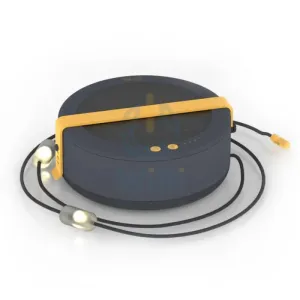 MPOWERD Luci Warm White 44" Solar String Lights with Detachable Power Hub - Black