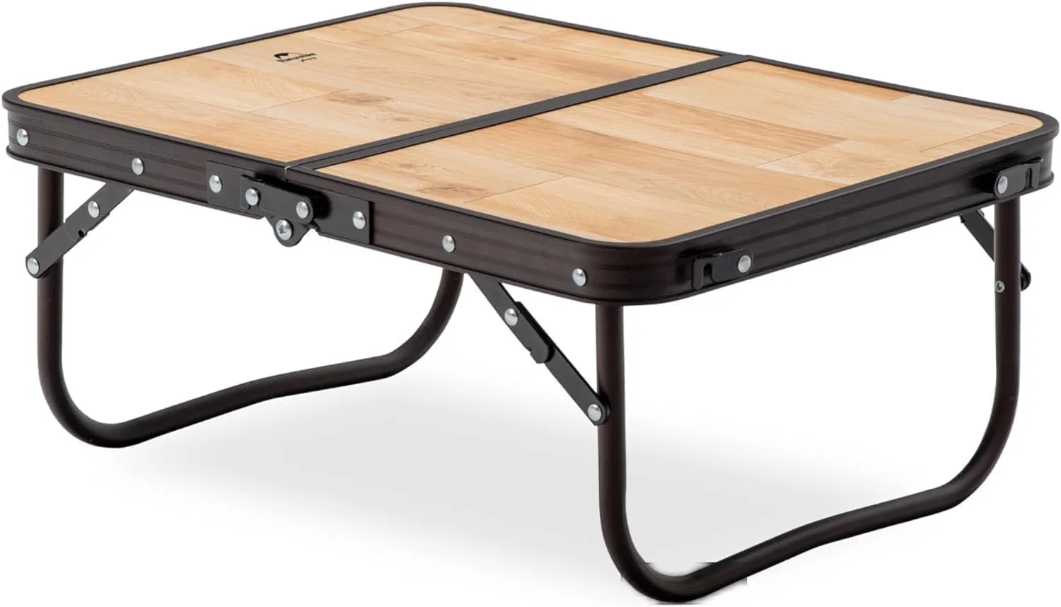 Naturehike Small Camping Folding Table, Portable Camping Side Tables with Adjustable Legs, Folding Beach Table with Carry Bag for Outdoor Camping, Cooking, BBQ, Travel - Wood