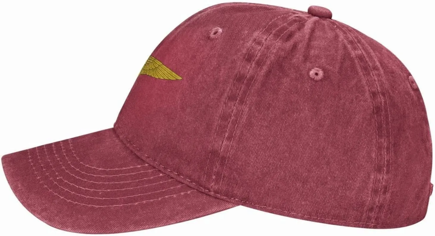 Naval Aviator Wings Denim Baseball Cap Hat Adjustable Cowboy Hat
