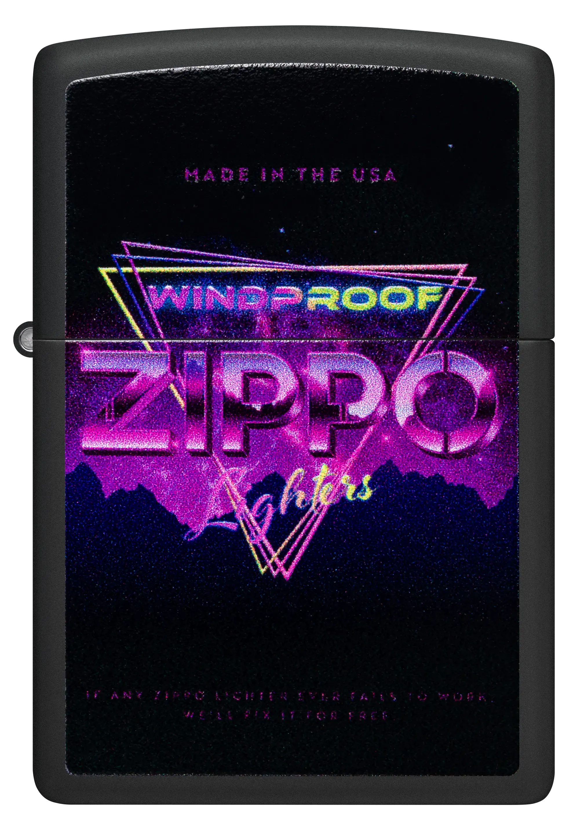 Neonowy wzór Zippo
