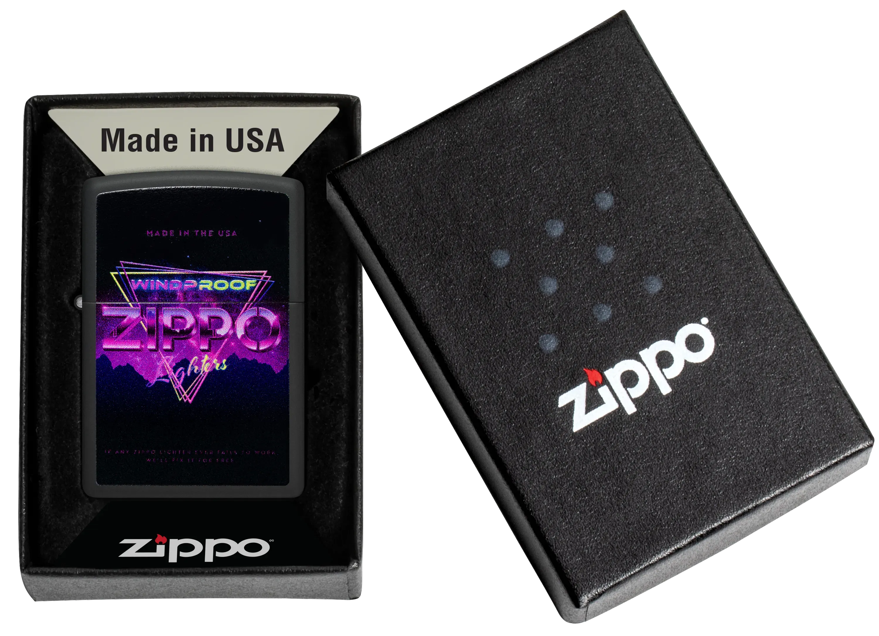 Neonowy wzór Zippo