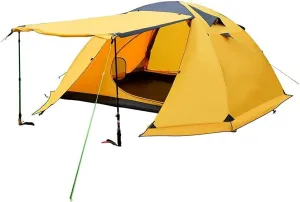 NIEH Outdoor Camping Tent Tent for Camping 4 Person 4 Season Double Layer Backpacking Family Camp Tent for Outdoor Survival Travel