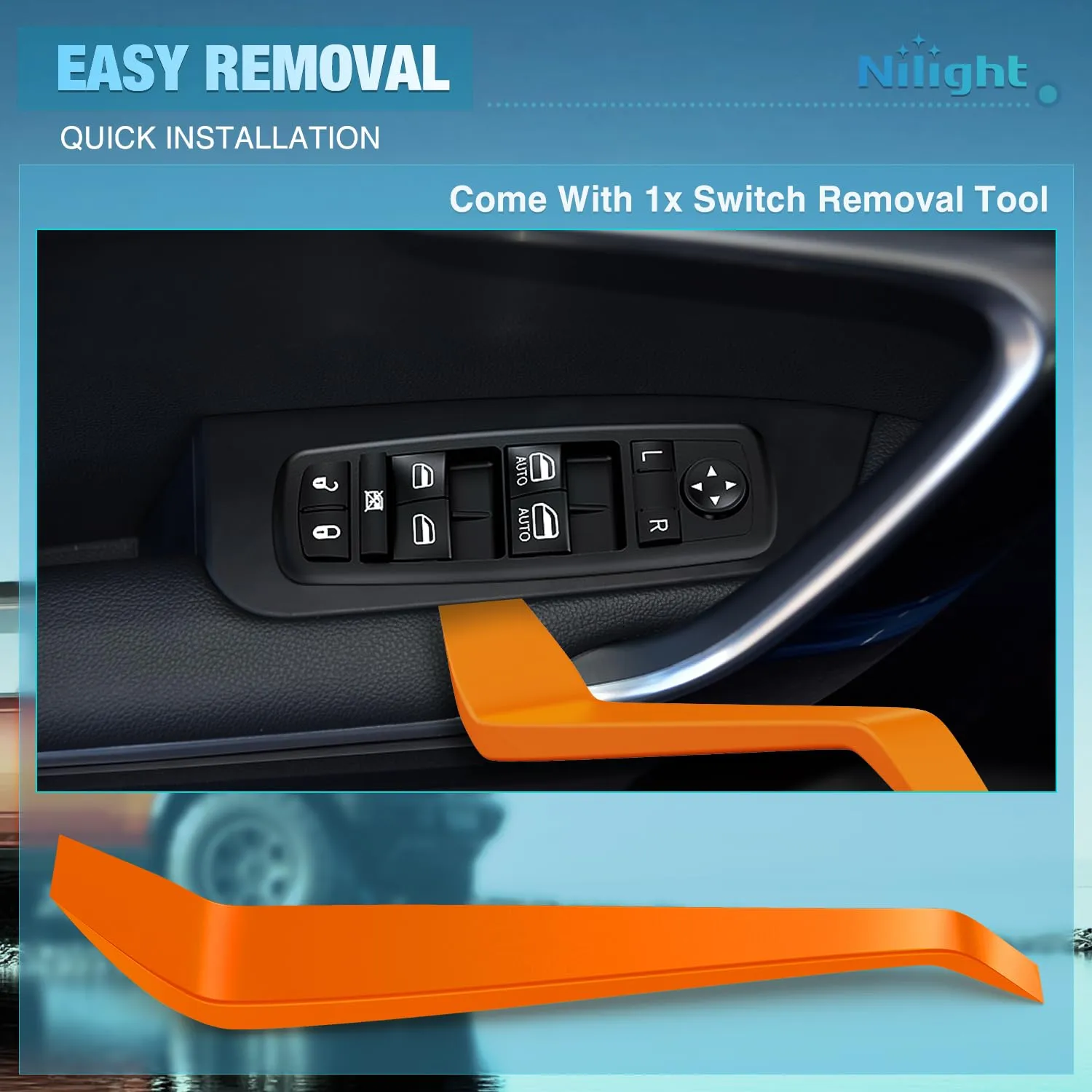 Nilight Power Master Window Switch Compatible with 2011 2012 2013 2014 2015 2016 Dodge Journey Front Left Driver Side Replacement Control Button Windows Switches