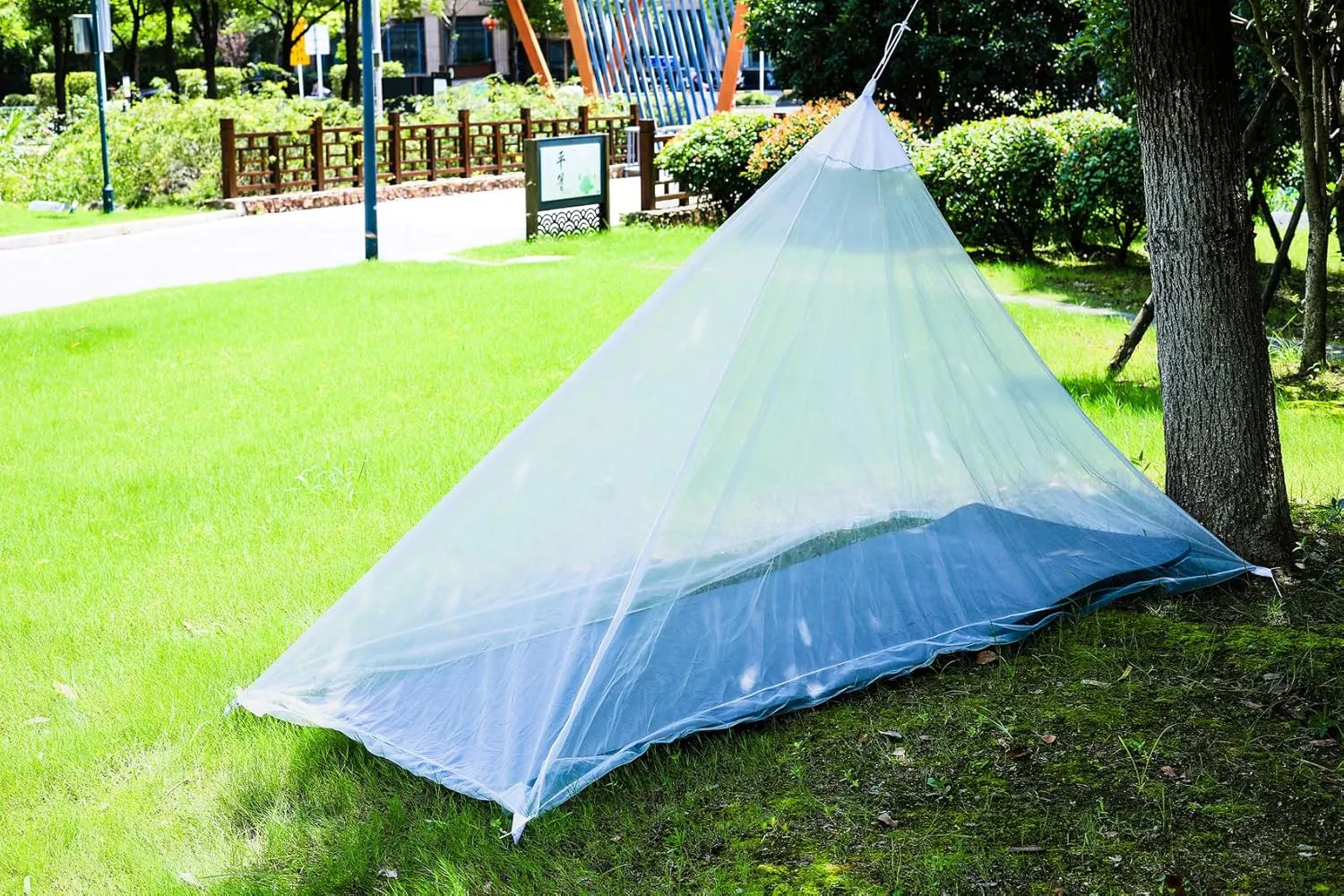 No-See-Ums Camping Mosquito Net Bed Compact and Ultra-Light for Travel，Finest Holes Mesh 2000 Noseeum Netting for Camping and Hiking, Without Sleeping Mat