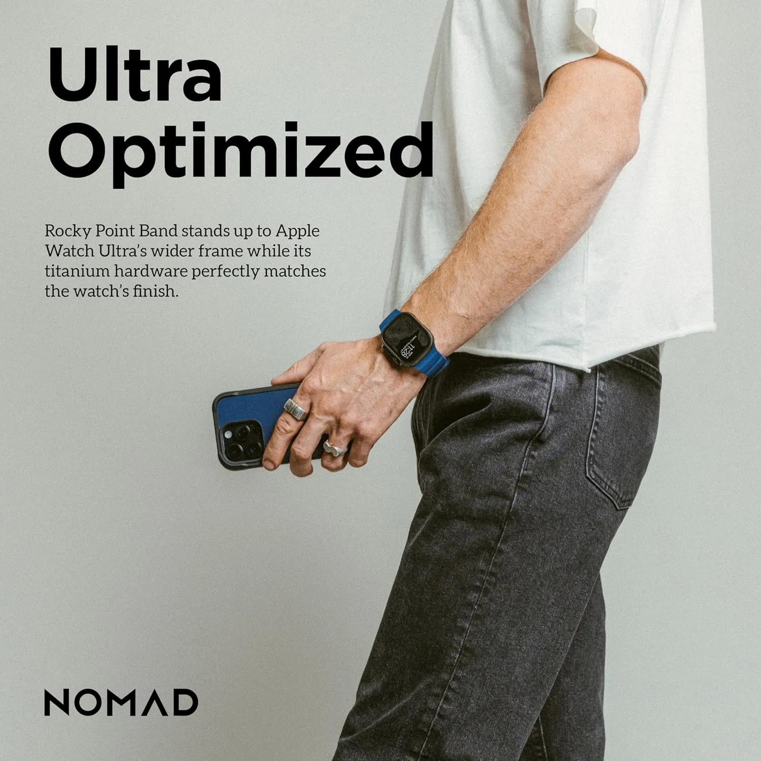 NOMAD Rocky Point Band | For Apple Watch 42/44/45/49mm | Ultimate Powerful Watch Strap