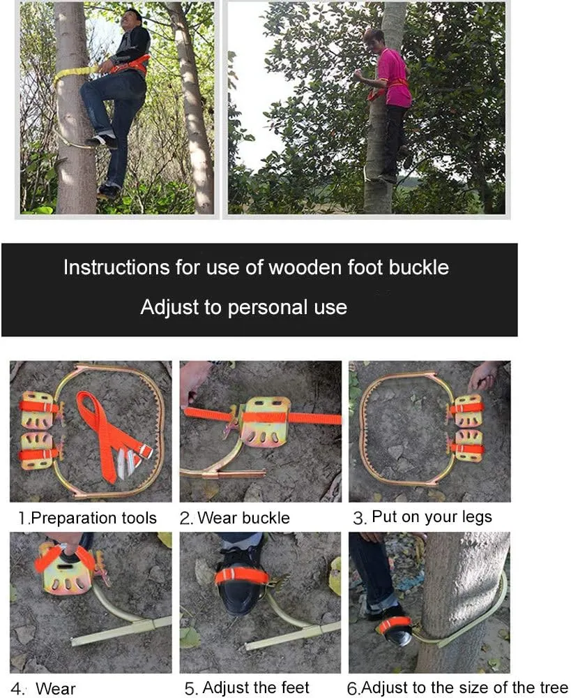 Non-Slip Climbing Tree Spikes, Tree-Shaped Crampon Climbing Aid Forest Accessories Seamless Welding Insulation Material, Durable, Rust Protection, Wear-Resistant, Easy to Pick Fruits.,350sets