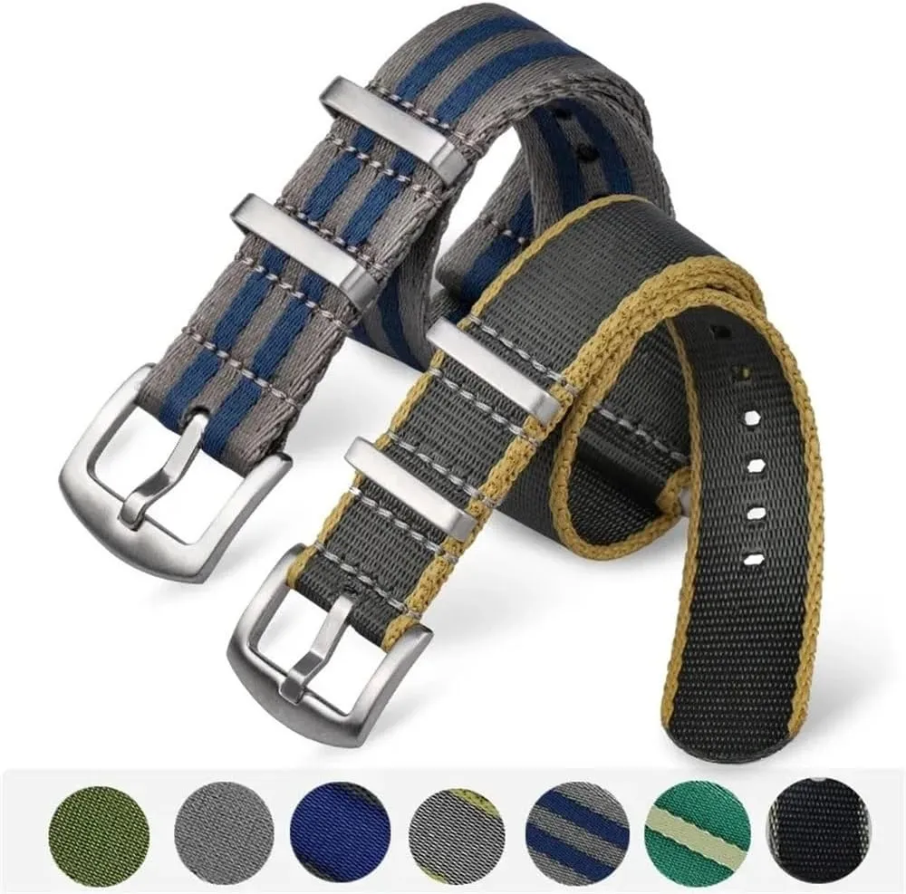 Nylon Watch Strap 20mm 22mm Soft Watch Band Sports For 007 Replacement For Reloj 20mm 22mm Nylon Watchband