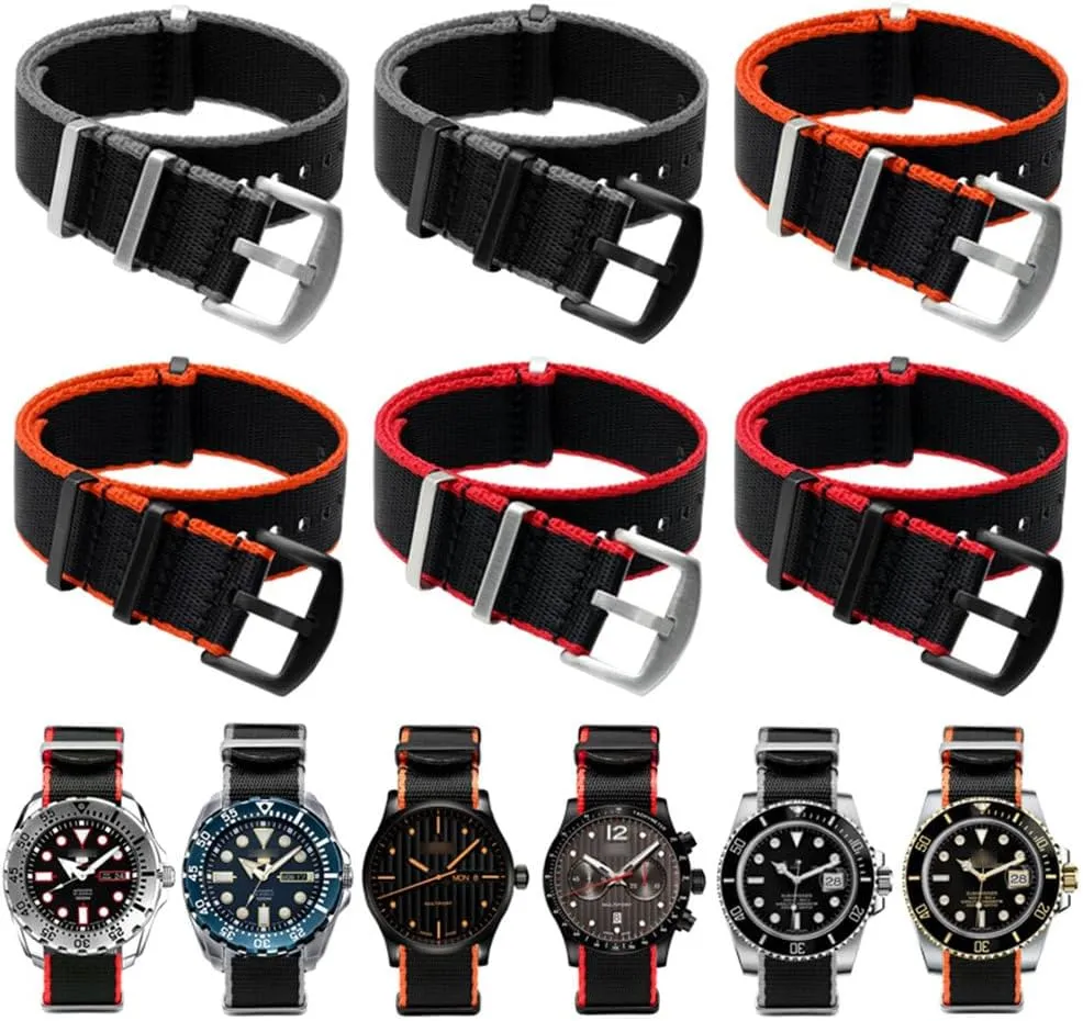 Nylon Watch Strap 20mm 22mm Soft Watch Band Sports For 007 Replacement For Reloj 20mm 22mm Nylon Watchband