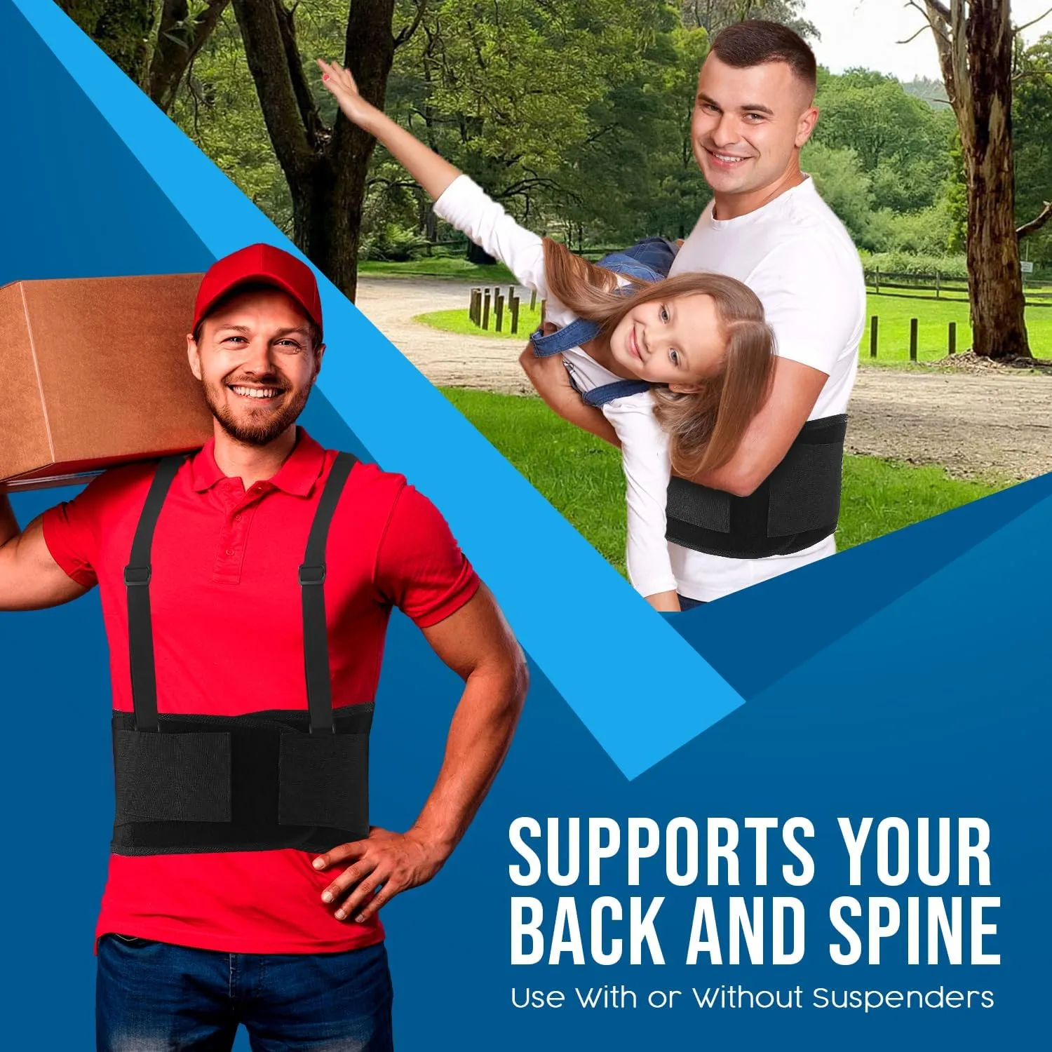 NYOrtho Back Brace For Women & Men - Instantly Relieves Back Pain - Back Support Brace - Back Support Belt For Surgeries - Maximum Posture & Spine Support - Adjustable & Breathable - 6XL 58-62 in