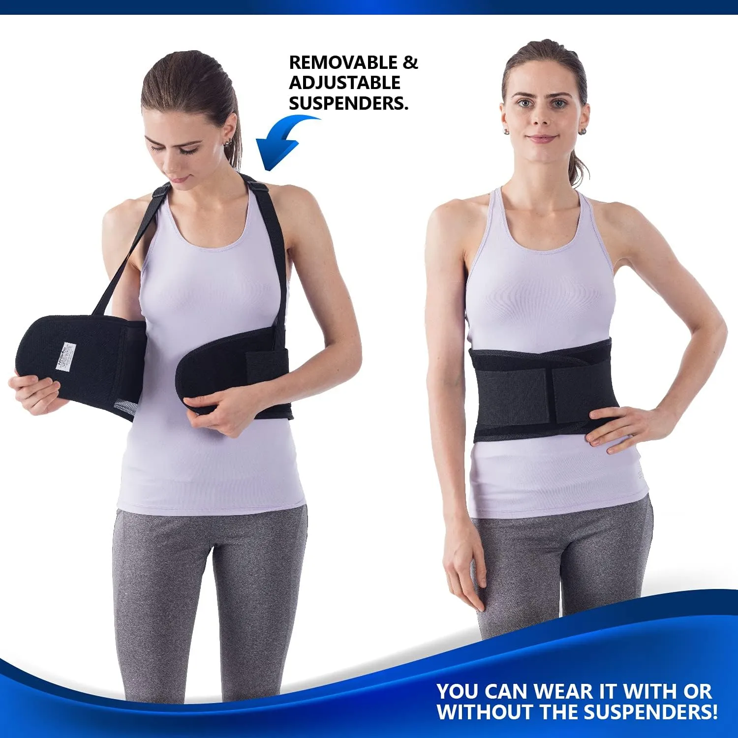 NYOrtho Back Brace For Women & Men - Instantly Relieves Back Pain - Back Support Brace - Back Support Belt For Surgeries - Maximum Posture & Spine Support - Adjustable & Breathable - 8XL 66-70 in