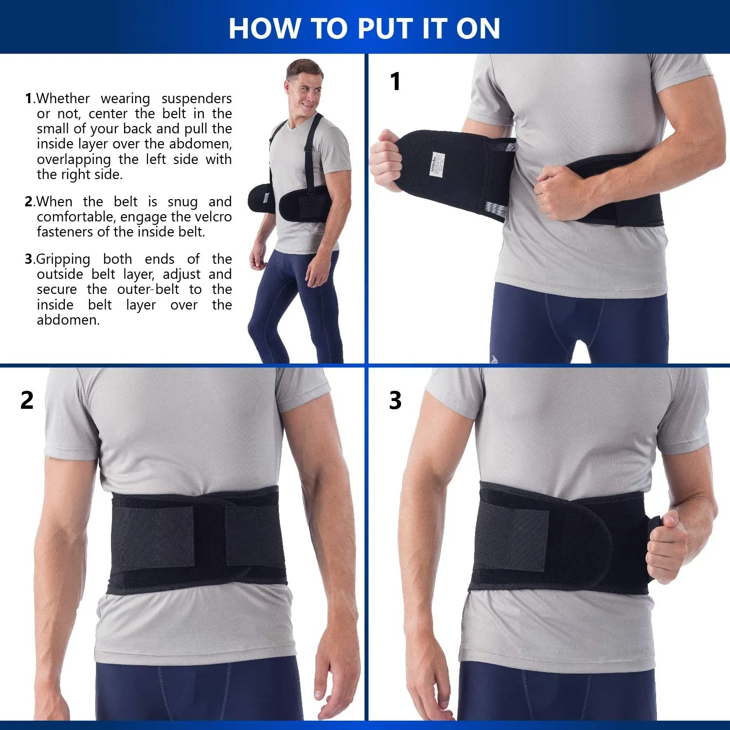 NYOrtho Back Brace For Women & Men - Instantly Relieves Back Pain - Back Support Brace - Back Support Belt For Surgeries - Maximum Posture & Spine Support - Adjustable & Breathable - 8XL 66-70 in