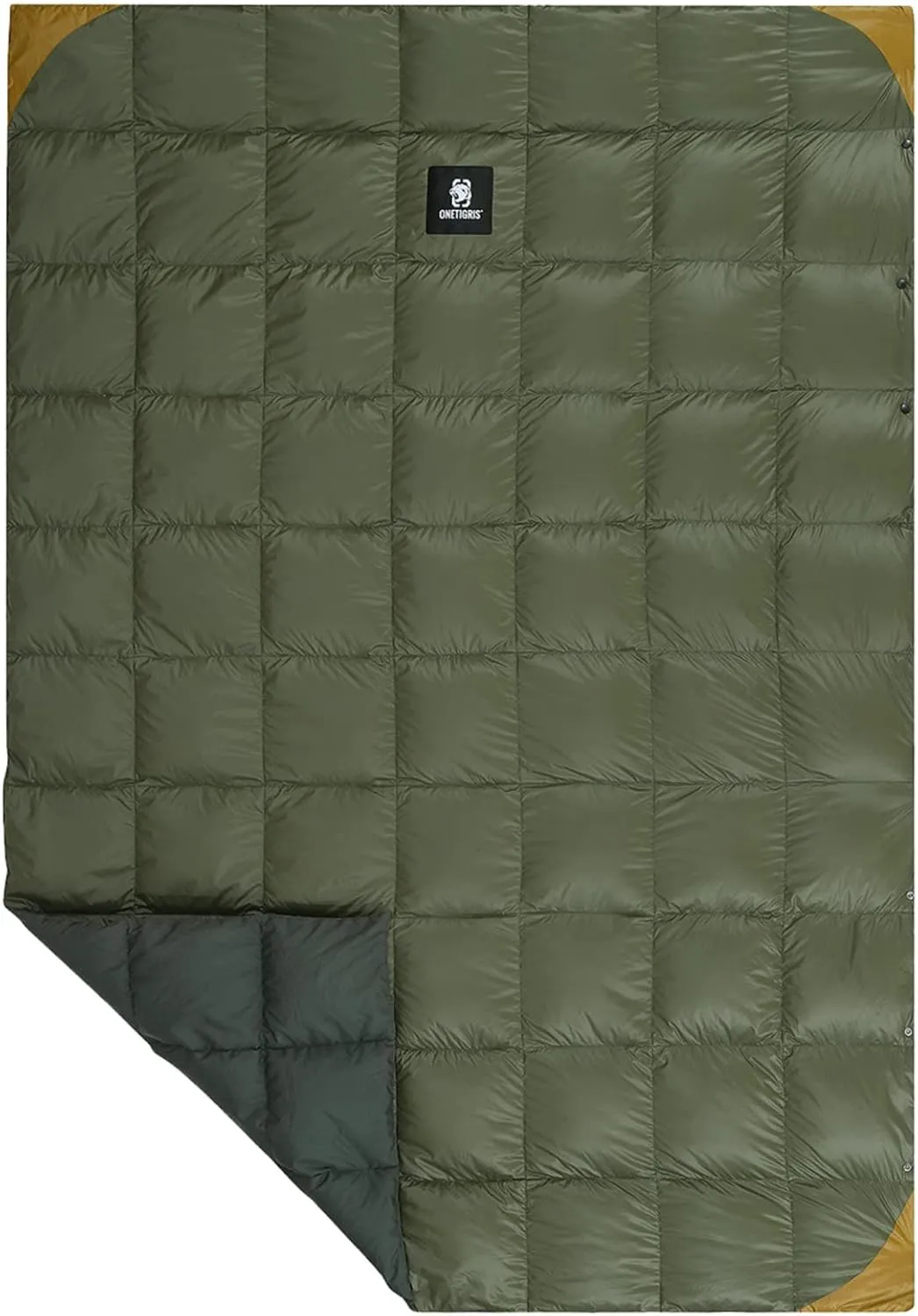OneTigris Down Camping Blanket Warm, Lightweight, Packable, Puffy Outdoor Travel Quilt for Cold Weather Backpacking Hiking Stadium Gardening Beach Picnic