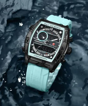 Original Light Green Silicone Rubber Waterproof Luminous Watch