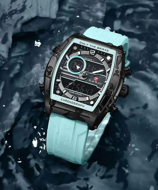 Original Light Green Silicone Rubber Waterproof Luminous Watch