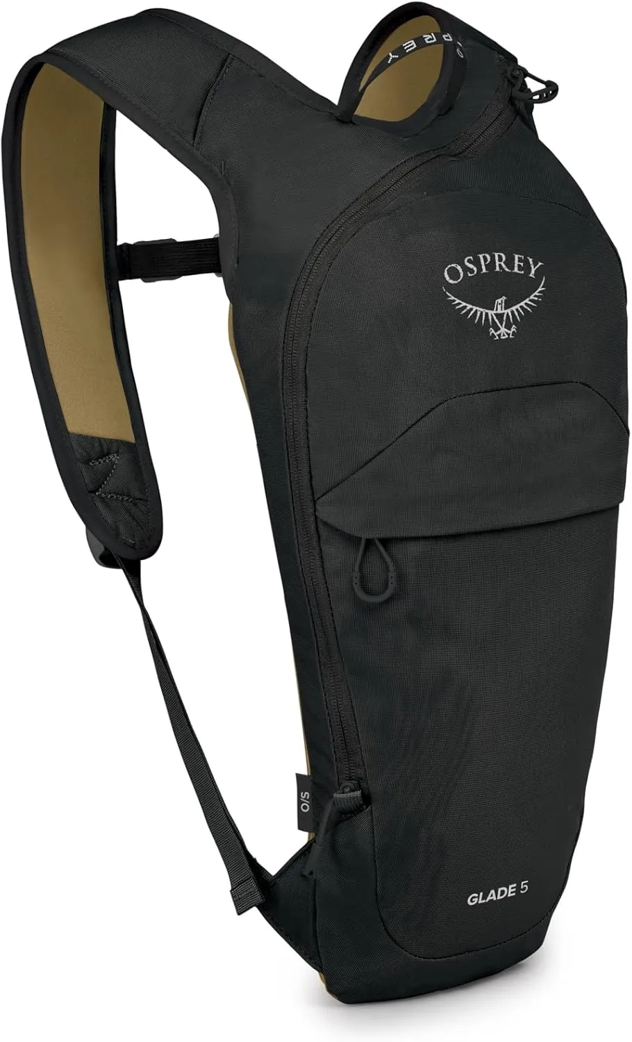 Osprey Glade 5L Ski and Snowboard Backpack with Hydraulics Water Reservoir, Black