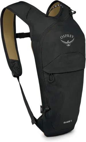 Osprey Glade 5L Ski and Snowboard Backpack with Hydraulics Water Reservoir, Black