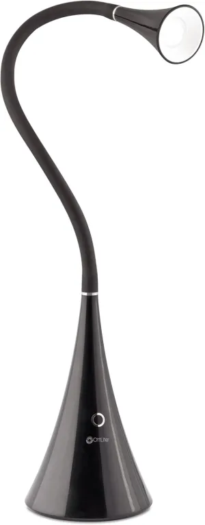 OttLite LED FlexNeck Table Lamp - USB Charging Port, Adjustable Brightness, Sleek Design, Energy Efficient