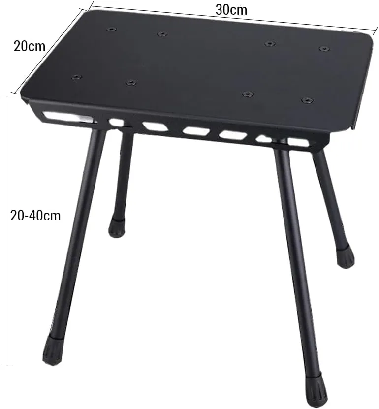 Outdoor Camping Folding Stool Lightweight Pony Stool Dual-Use Adjustable Height Picnic Table Chair