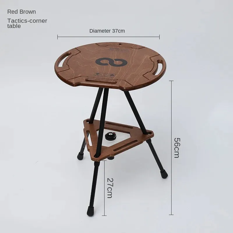 Outdoor Camping Tactical Folding Table | Multi-functional Lift Round Table | Compact and Portable for Camping and Leisure