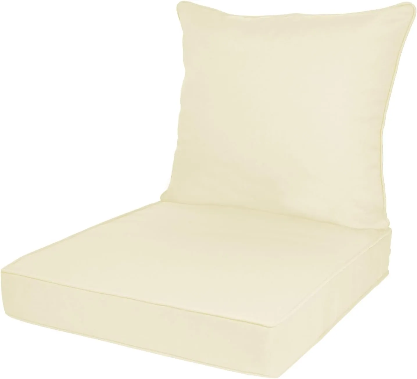 Outdoor Deep Seat Cushion Set, Deep Patio Chair Cushions, Outdoor Seat Cushions for Patio Furniture, 22 x 24, Replacement Outdoor Couch Cushion for Sofa, Rain-Proof, Fade Resistant