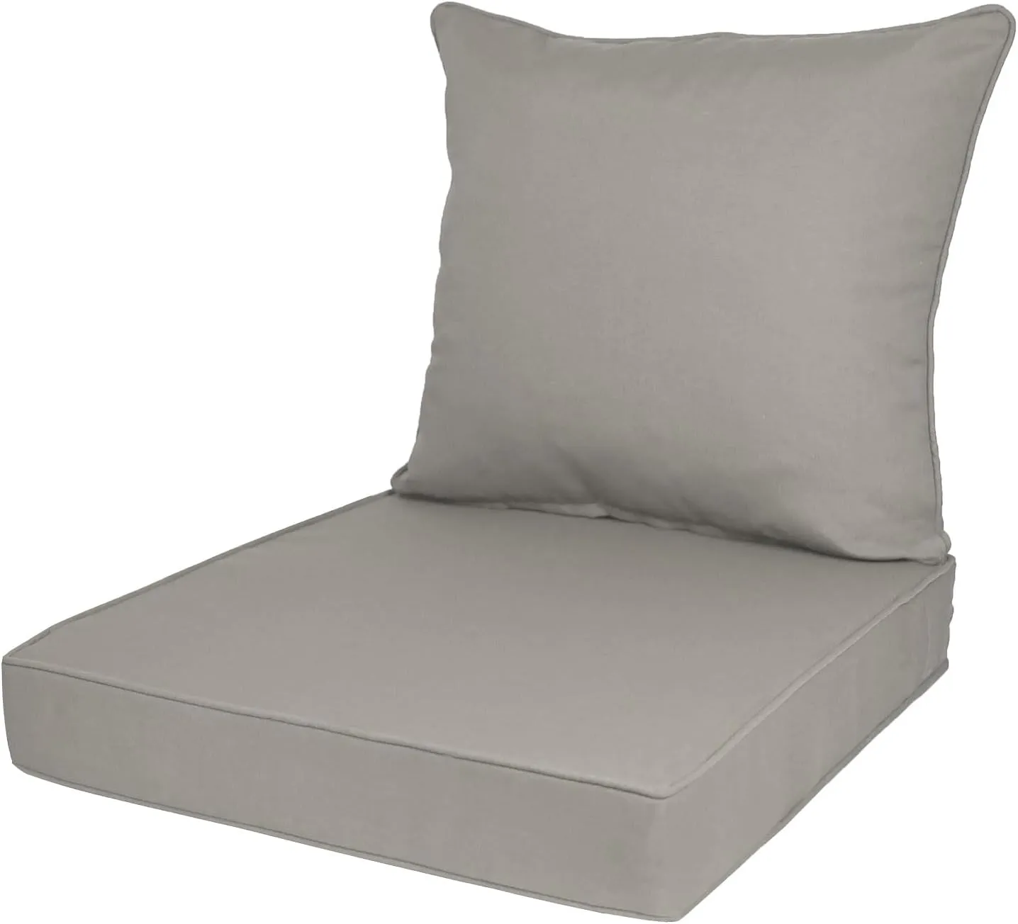 Outdoor Deep Seat Cushion Set, Deep Patio Chair Cushions, Outdoor Seat Cushions for Patio Furniture, 22 x 24, Replacement Outdoor Couch Cushion for Sofa, Rain-Proof, Fade Resistant