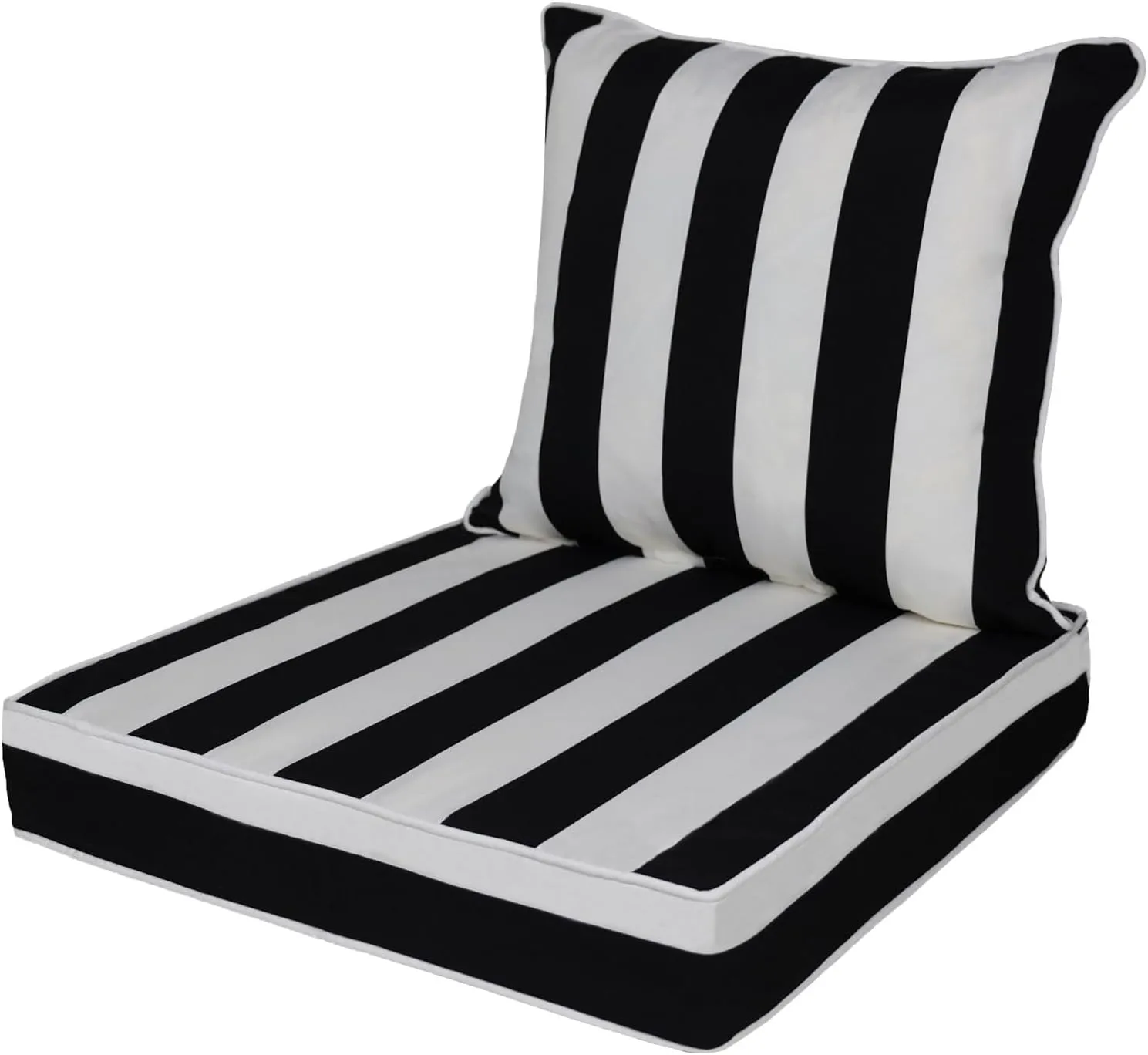 Outdoor Deep Seat Cushion Set, Deep Patio Chair Cushions, Outdoor Seat Cushions for Patio Furniture, 22 x 24, Replacement Outdoor Couch Cushion for Sofa, Rain-Proof, Fade Resistant