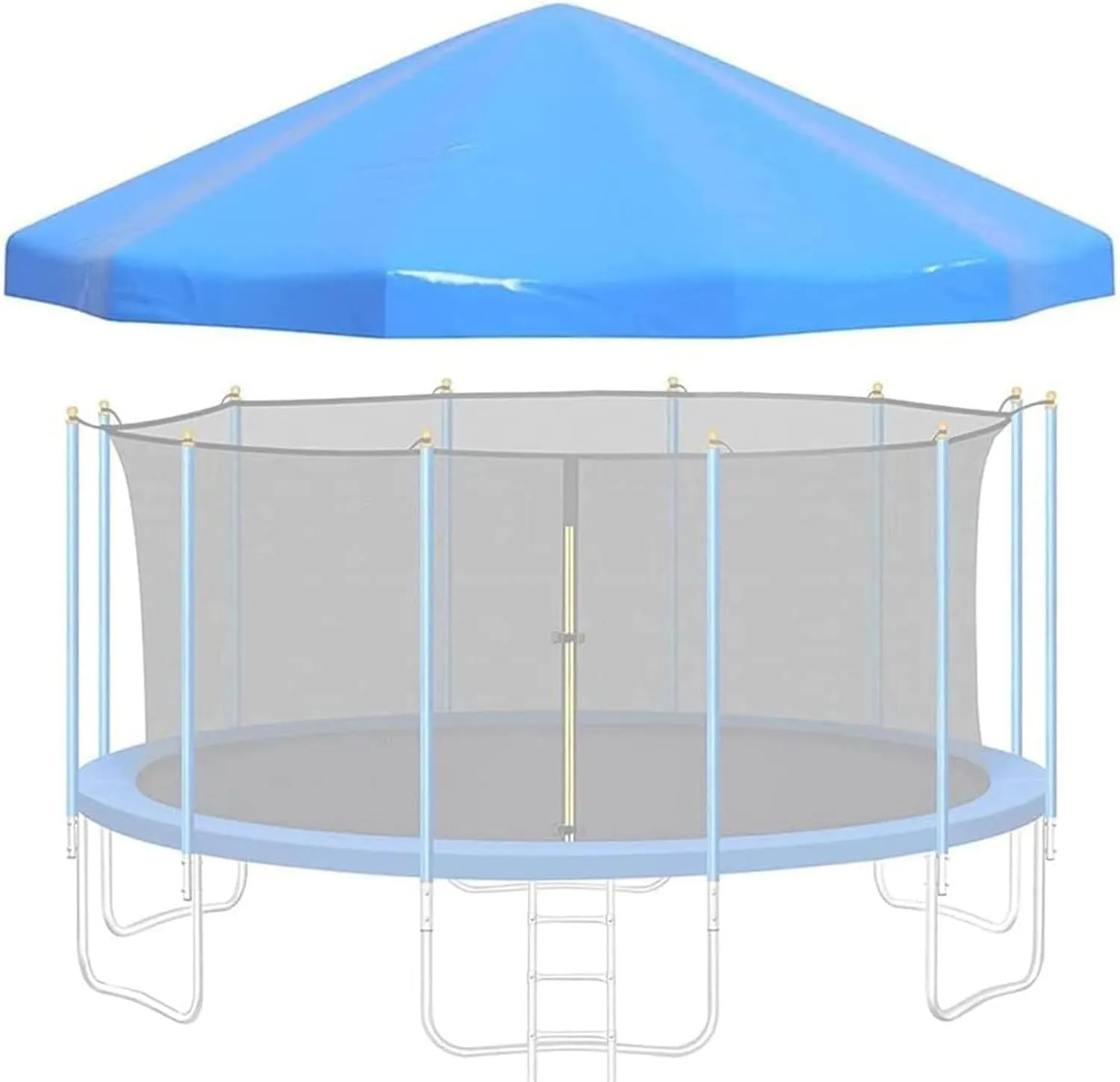 Outdoor Trampoline Canopy 16FT Trampoline Sunshade Umbrella for Sunshine and Rain Snow Tent Trampoline Accessories