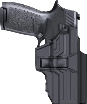 OWB Holster for Sig P320 Compact 9mm/.40 - 360 Adjustable Paddle Molle Belt Fit Sig Sauer P320 X Carry / M18 / X Compact / P320 RX - Outside Waistband Open Carry, RH