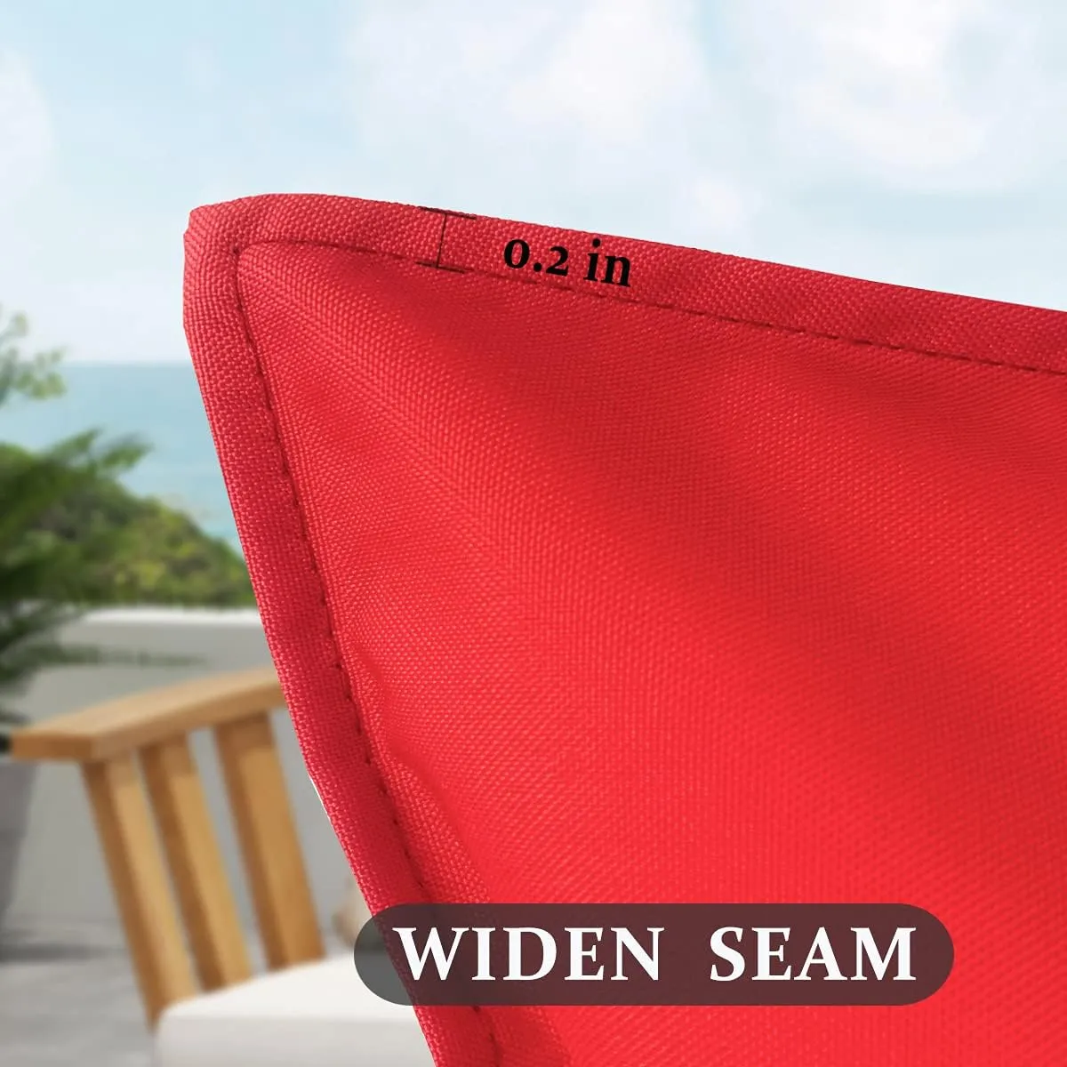 Pack of 4 Red Waterproof Outdoor Pillow Covers - Summer Vibrant Decorative Cushion Shem for Patio Funiture, Garden, Outdoor Sofa,Swing(18x18 Inches, Red)
