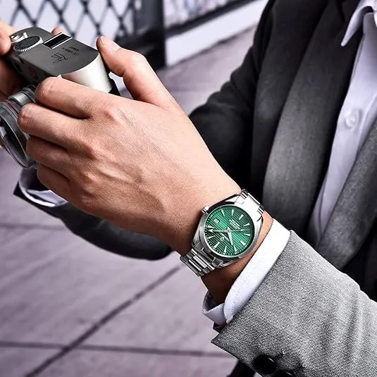 Pagani Design Men's Automatic Watch NH35 Movement | 40mm Stainless Steel Case | Sapphire Glass | 100m Waterproof | Luxury Business Sport Watch for Men
