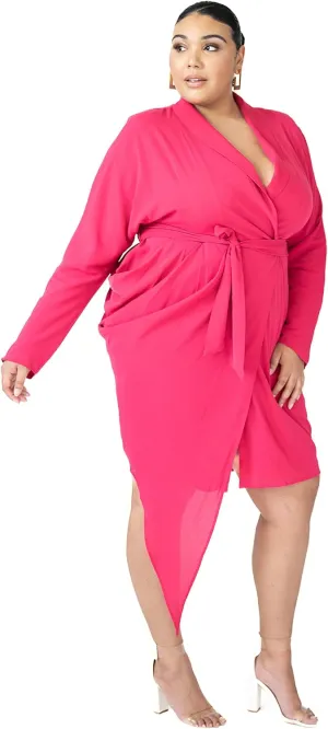Pantora Women's Wanda Draped Asymmetrical Wrap Dress