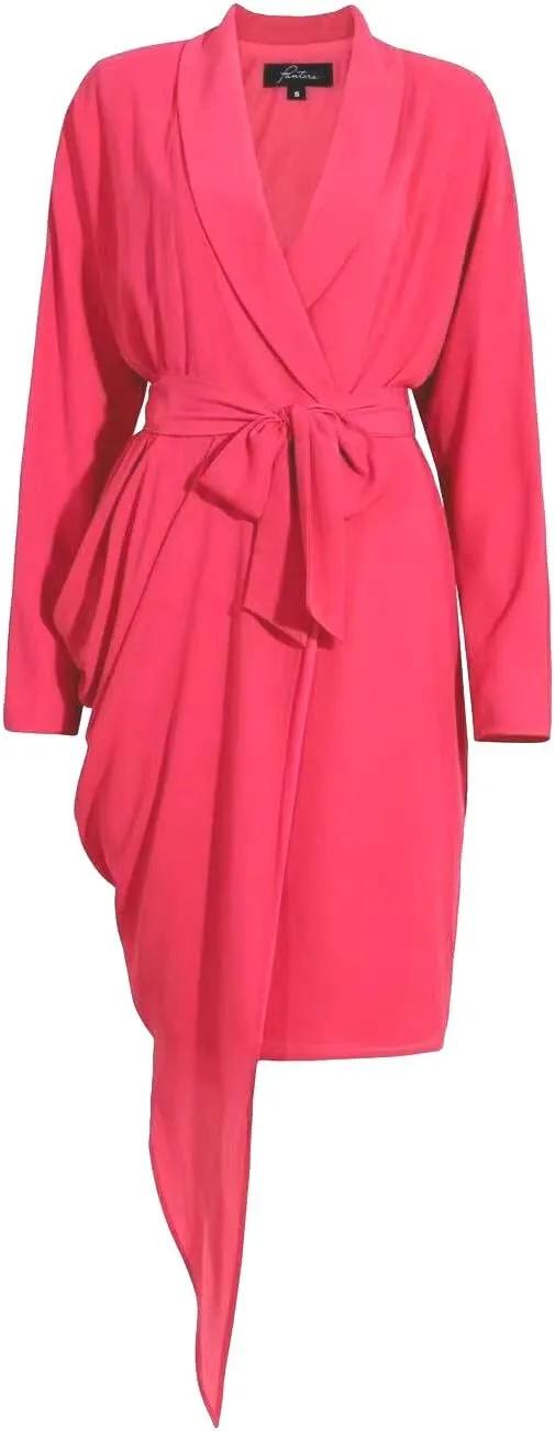 Pantora Women's Wanda Draped Asymmetrical Wrap Dress