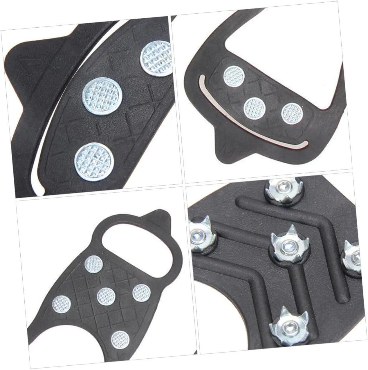 PartyKindom Anti-Slip Eight-Tooth Crampons Claw Outdoor Cleats Snowshoes Snow Mountain Crampons Mountaineering