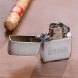 Personalized Chrome Zippo Windproof Lighter - Christmas, Halloween & Valentines Day Gift