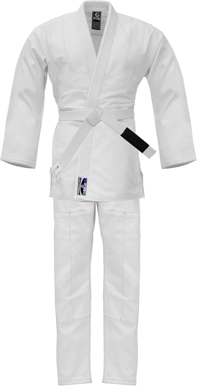 PFG Vital Brazilian Jiu-Jitsu Kimono BJJ Gi Uniform Gi - Kids Adults Unisex White Belt Included