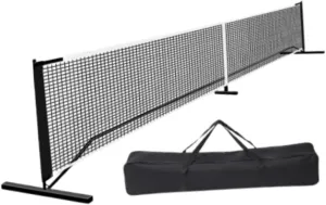 Pickleball Net System Driveway Matches 22ft Regulation Size Pickleball Net with Carrying Bag for Parties Indoor and Outdoor