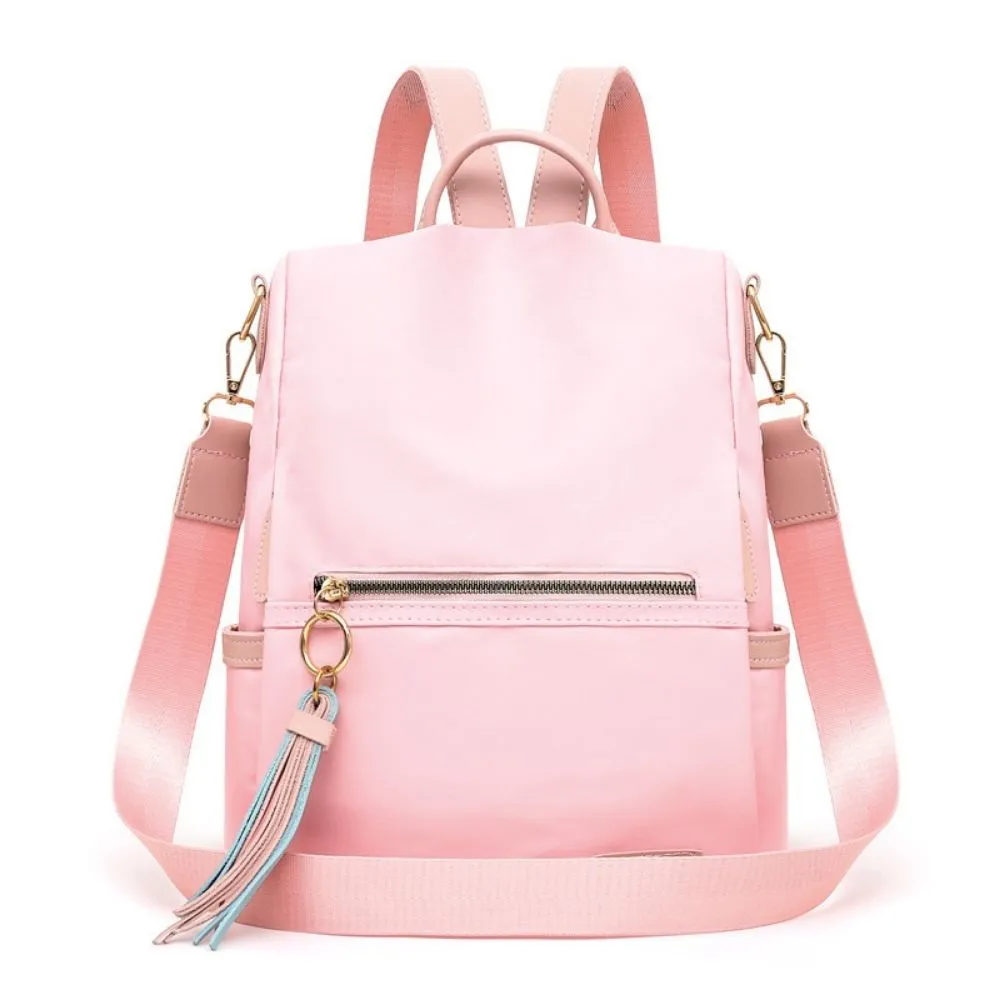 Pink Rainproof Multi-backpack