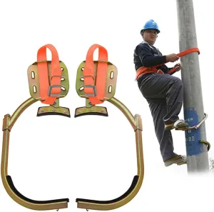 Pole Climbing Spikes, Non-Slip Tree Crampon Climbing Aid, Tree Climbing Artifact is Easy to Use, Used for Fruit Monitoring, Monitoring and Climbing,250Model