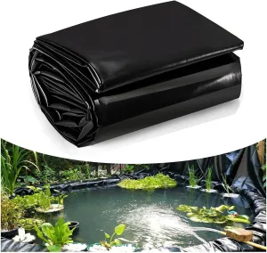 Pond Liner Pond Liner 34mil, Flexible Pond Liners Multi Size, Large Reservoir Fish Pond Liner Glue, Leak-Proof Sturdy Durability (Color : 34mil, Size : 16x50m/52.49x164.04ft)