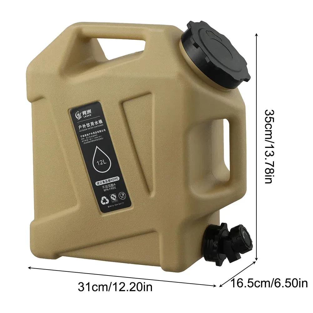 Portable 12L Camping Water Container