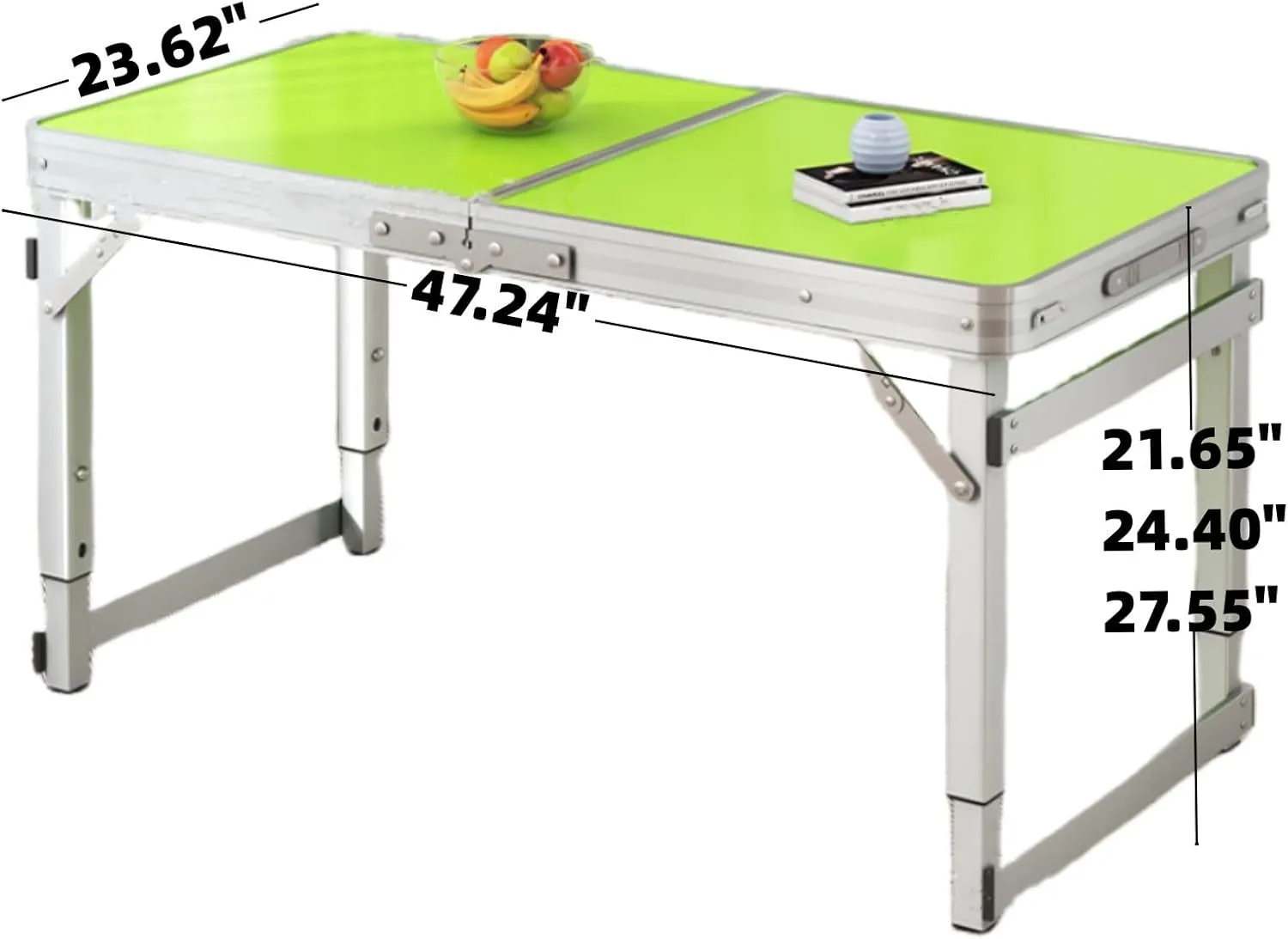 Portable Camping Table,Lightweight Folding Picnic Tables for Hiking Cooking Backpacking Outdoor Fishing,Adjustable Height,Beach Table with Carry Handle, Indoor Kitchen,Garden ( Size : Medium )