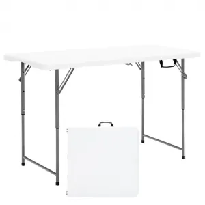 Portable Camping Tables Folding - Adjustable Height Table for Outdoor Camping and Fishing