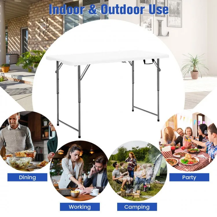 Portable Camping Tables Folding - Adjustable Height Table for Outdoor Camping and Fishing