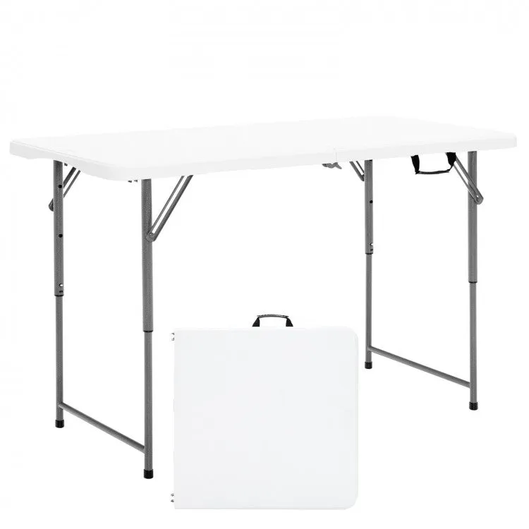 Portable Camping Tables Folding - Adjustable Height Table for Outdoor Camping and Fishing