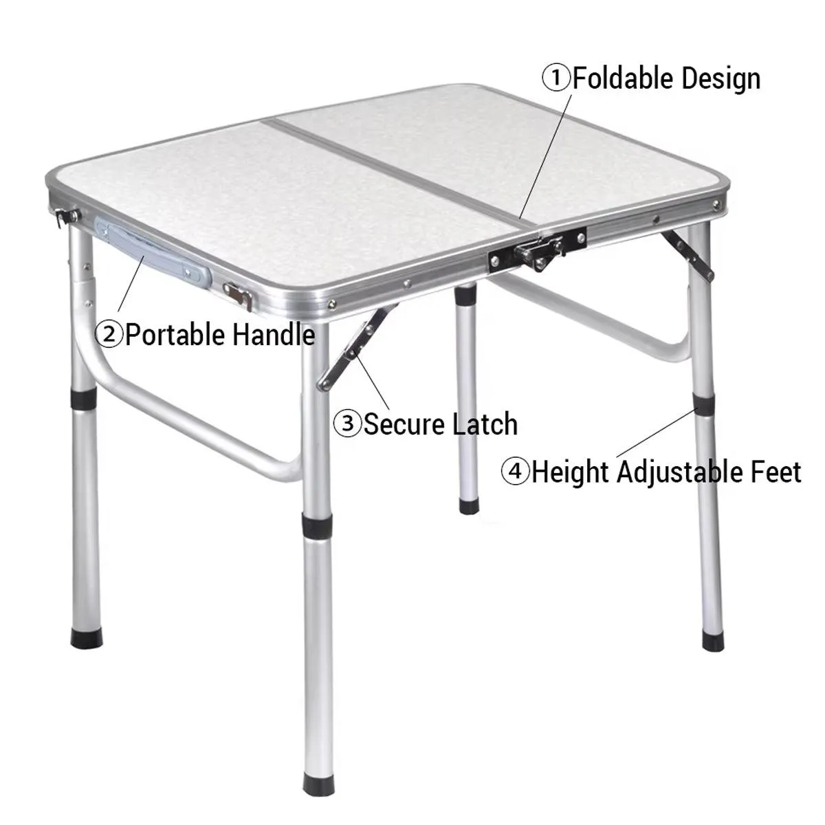 Portable Folding Table Outdoor Picnic Camping Barbecue Lightweight Travel Desk