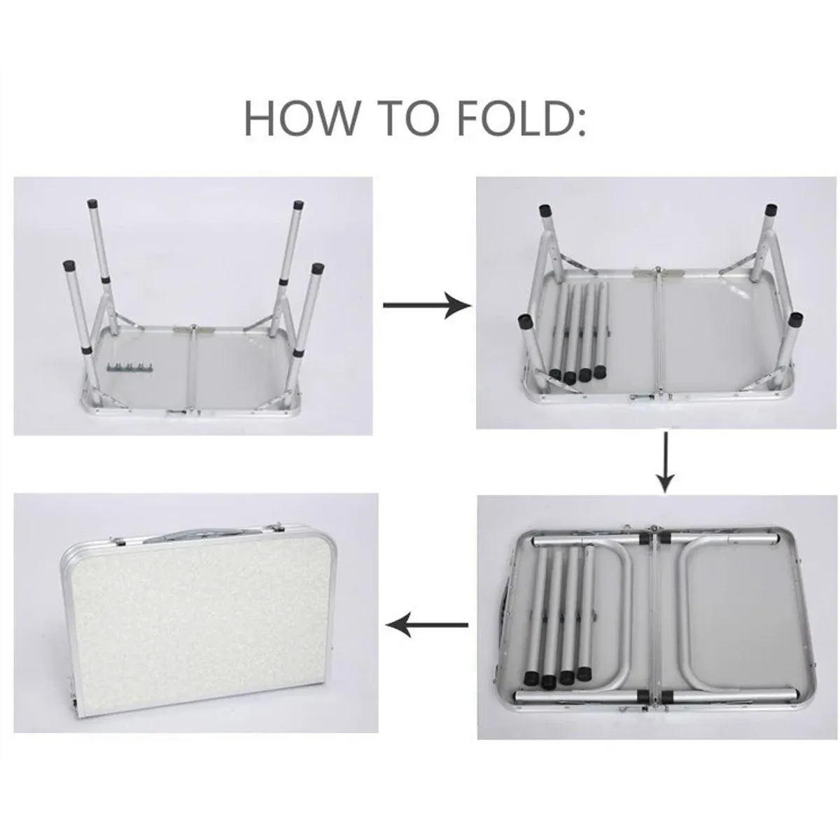 Portable Folding Table Outdoor Picnic Camping Barbecue Lightweight Travel Desk
