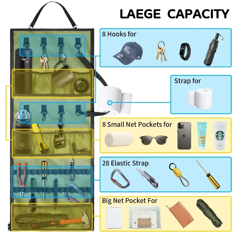 Portable Hanging Camping Storage Bag Organize Gear