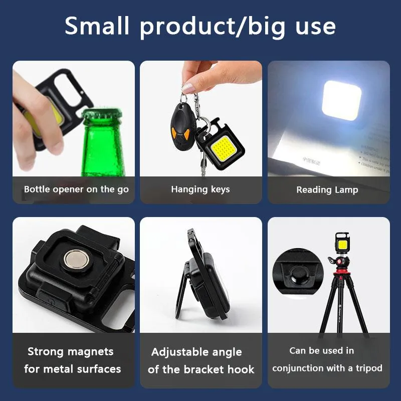 Portable Keychain Camping Light - Compact Outdoor Adventure Gear