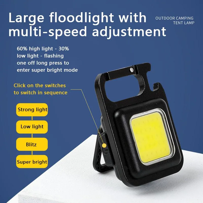 Portable Keychain Camping Light - Compact Outdoor Adventure Gear